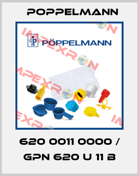 620 0011 0000 / GPN 620 U 11 B Poppelmann