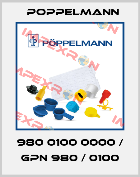 980 0100 0000 / GPN 980 / 0100 Poppelmann