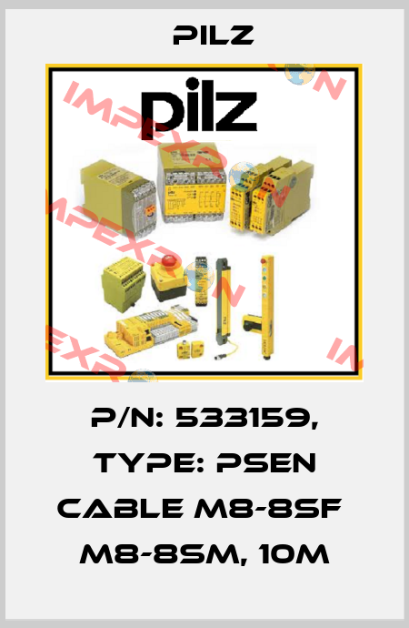 p/n: 533159, Type: PSEN cable M8-8sf  M8-8sm, 10m Pilz