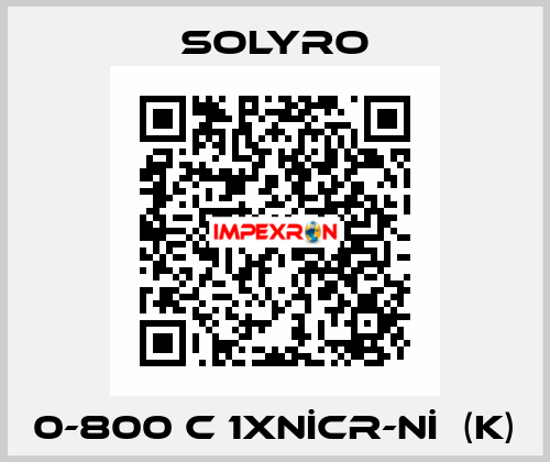  0-800 C 1XNİCR-Nİ  (K) SOLYRO