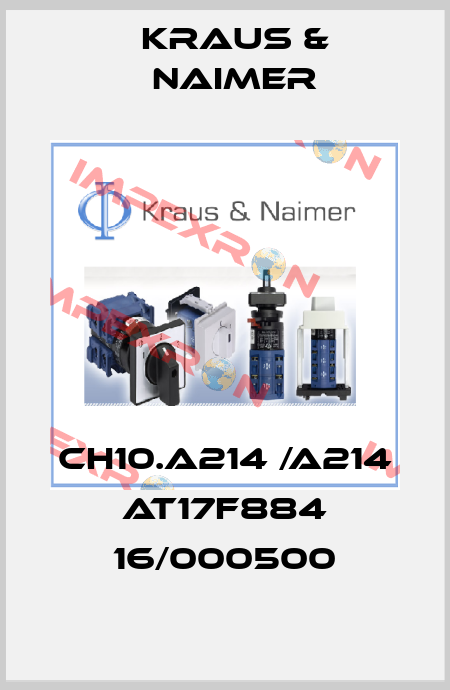 CH10.A214 /A214 AT17F884 16/000500 Kraus & Naimer