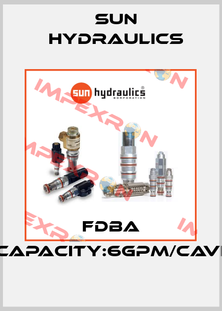 FDBA SERIES1/CAPACITY:6gpm/CAVITY:T-13A Sun Hydraulics