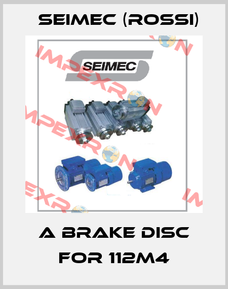 a brake disc for 112M4 Seimec (Rossi)