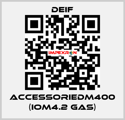 AccessorieDM400 (IOM4.2 GAS) Deif