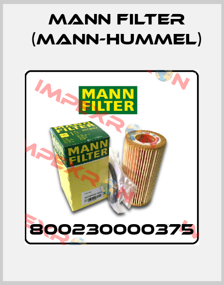 800230000375 Mann Filter (Mann-Hummel)