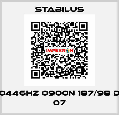 0446HZ 0900N 187/98 D 07 Stabilus