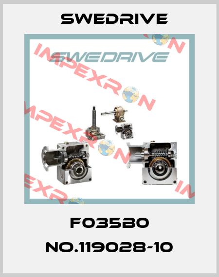 F035B0 No.119028-10 Swedrive