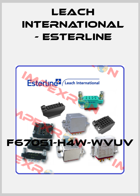 F670S1-H4W-WVUV Leach International - Esterline