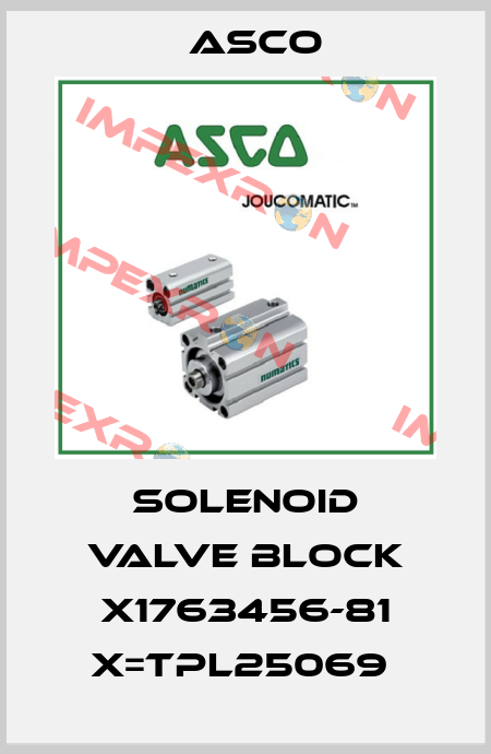 SOLENOID VALVE BLOCK X1763456-81 X=TPL25069  Asco