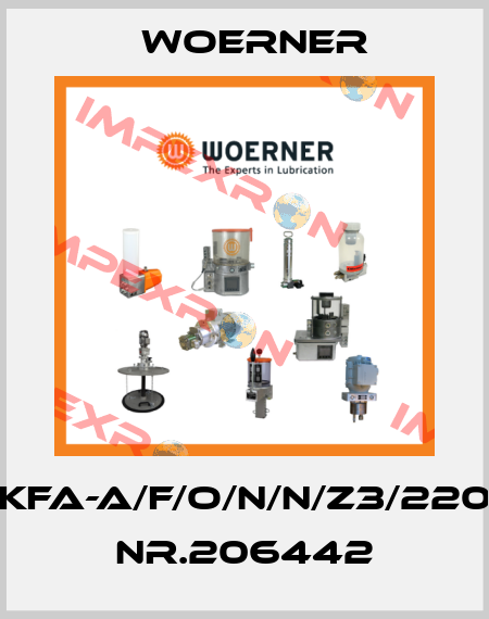 KFA-A/F/O/N/N/Z3/220  NR.206442 Woerner
