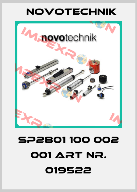 SP2801 100 002 001 ART NR. 019522 Novotechnik