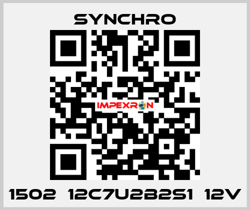 1502‑12C7U2B2S1‑12V SYNCHRO