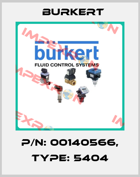 P/N: 00140566, Type: 5404 Burkert