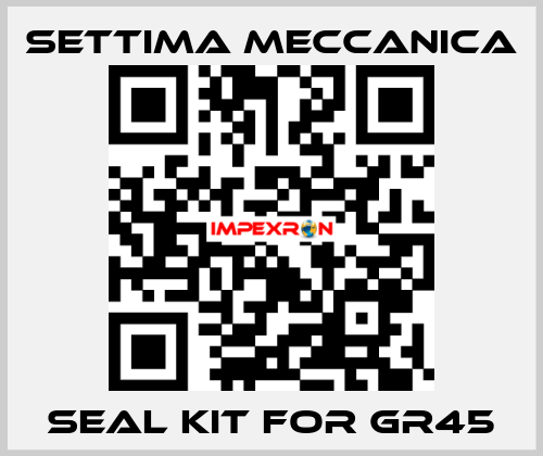 Seal kit for GR45 Settima Meccanica