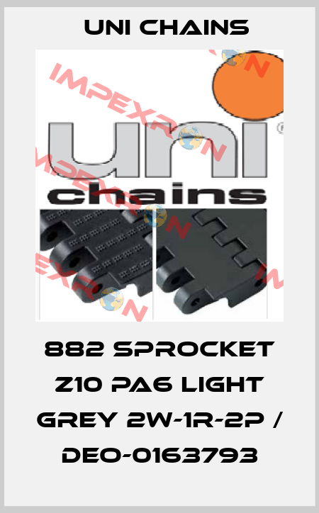 882 Sprocket z10 PA6 Light Grey 2W-1R-2P / DEO-0163793 Uni Chains