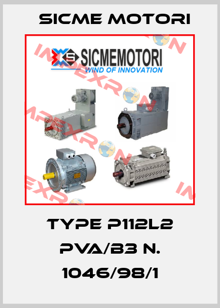 TYPE P112L2 PVA/B3 N. 1046/98/1 Sicme Motori