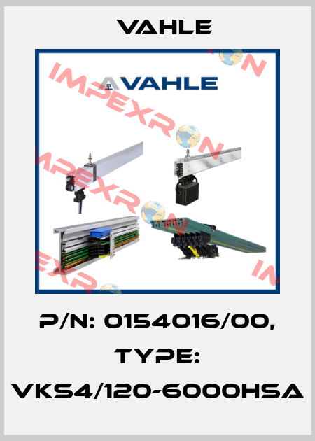 P/n: 0154016/00, Type: VKS4/120-6000HSA Vahle