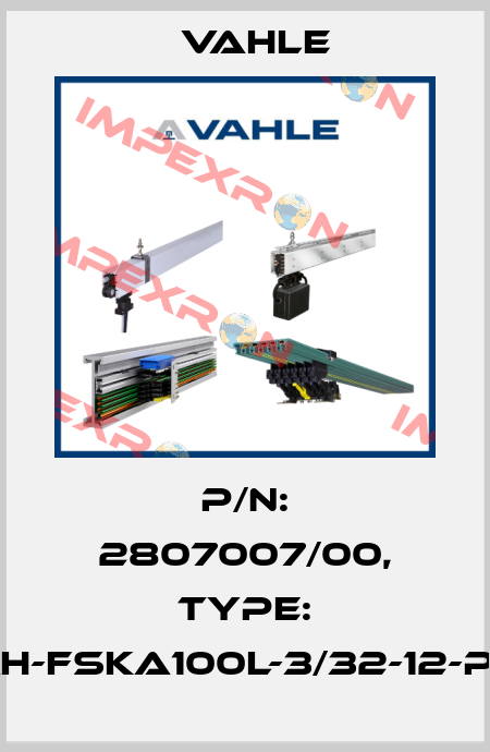 P/n: 2807007/00, Type: AH-FSKA100L-3/32-12-PC Vahle