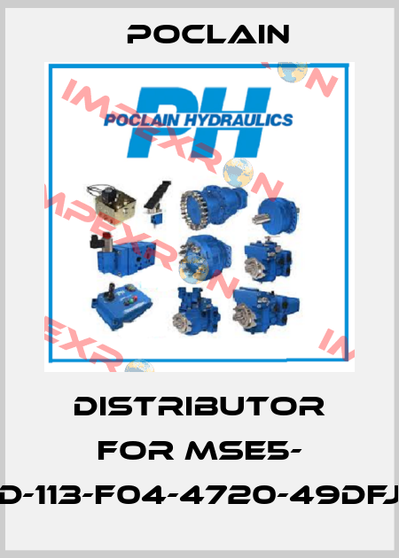 Distributor for MSE5- D-113-F04-4720-49DFJ Poclain