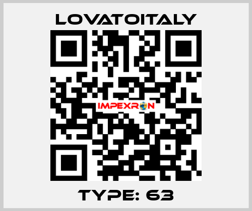 Type: 63 LovatoItaly