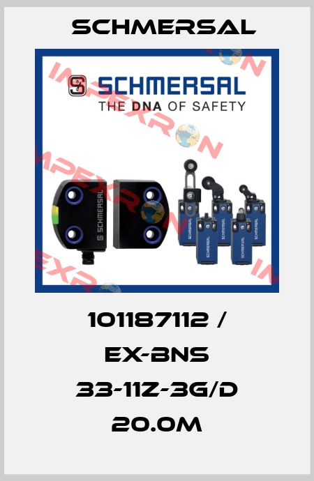 101187112 / EX-BNS 33-11Z-3G/D 20.0M Schmersal