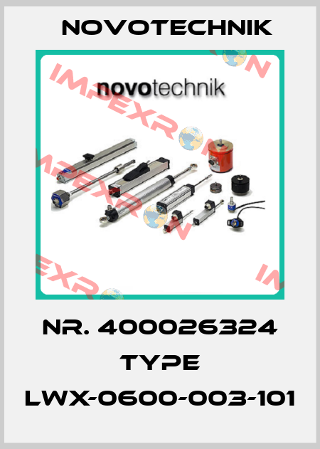 Nr. 400026324 Type LWX-0600-003-101 Novotechnik