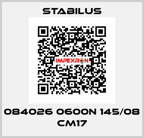 084026 0600N 145/08 CM17 Stabilus