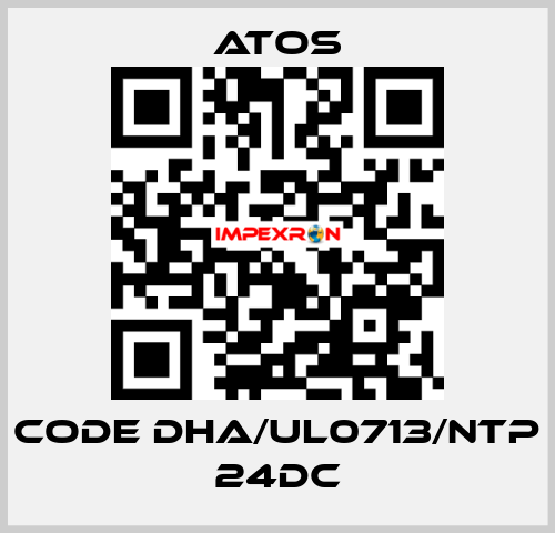 Code DHA/UL0713/NTP 24DC Atos