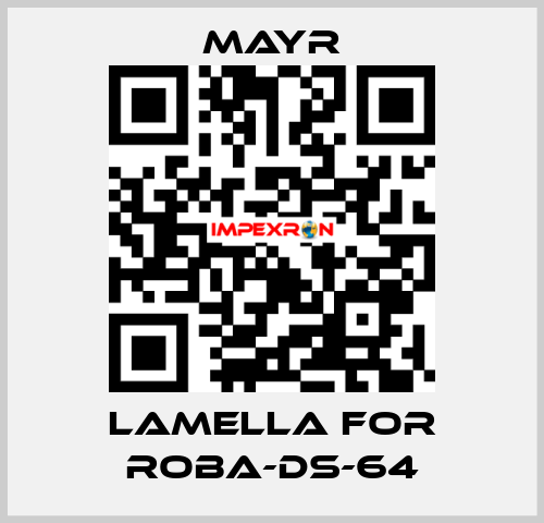 lamella for Roba-DS-64 Mayr
