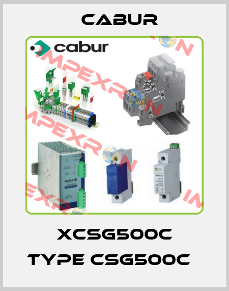 XCSG500C TYPE CSG500C   Cabur