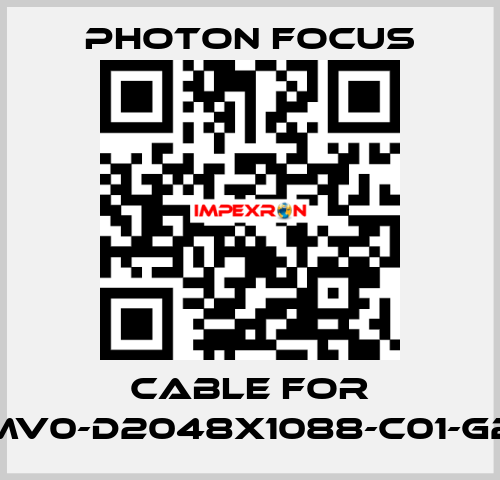 cable for MV0-D2048X1088-C01-G2 PHOTON FOCUS