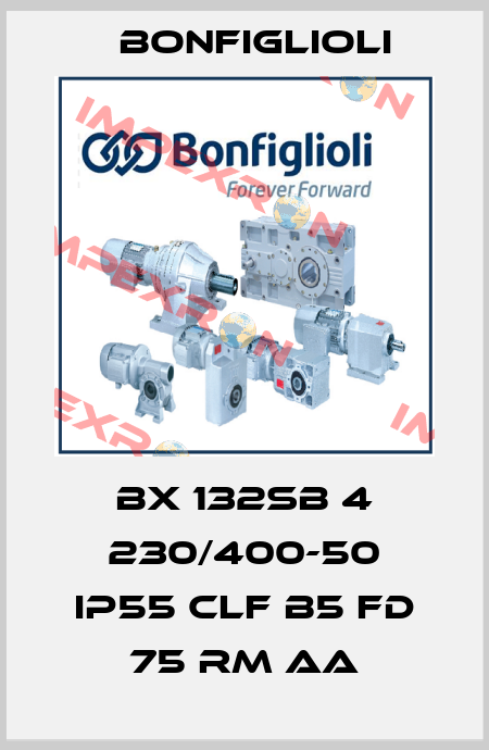 BX 132SB 4 230/400-50 IP55 CLF B5 FD 75 RM AA Bonfiglioli