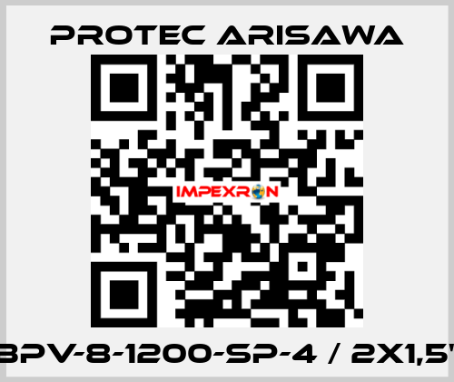 BPV-8-1200-SP-4 / 2x1,5" Protec Arisawa