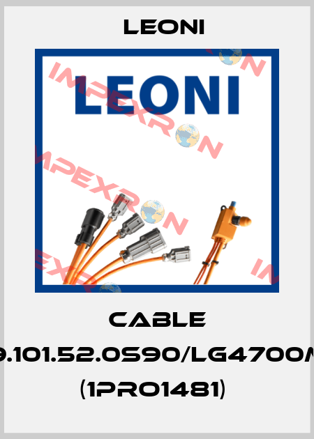 CABLE ASSEMBLY/9.101.52.0S90/LG4700MM/JAE-HAR  (1PRO1481)  Leoni