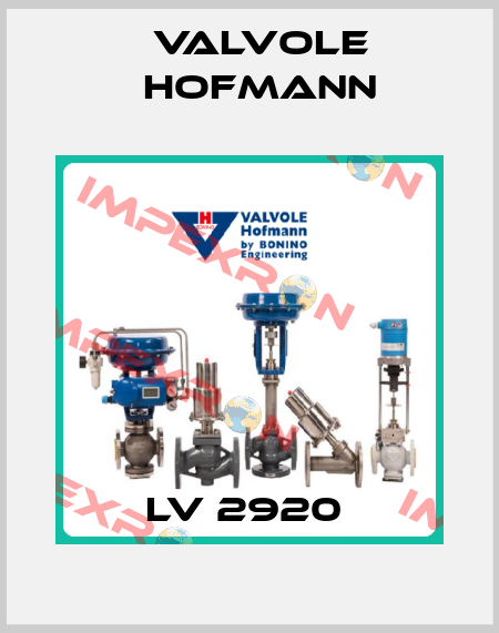 LV 2920  Valvole Hofmann