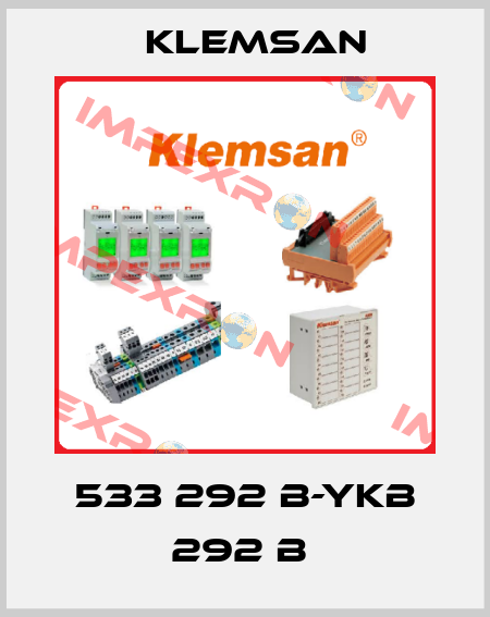 533 292 B-YKB 292 B  Klemsan