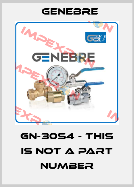 GN-30S4 - this is not a part number Genebre