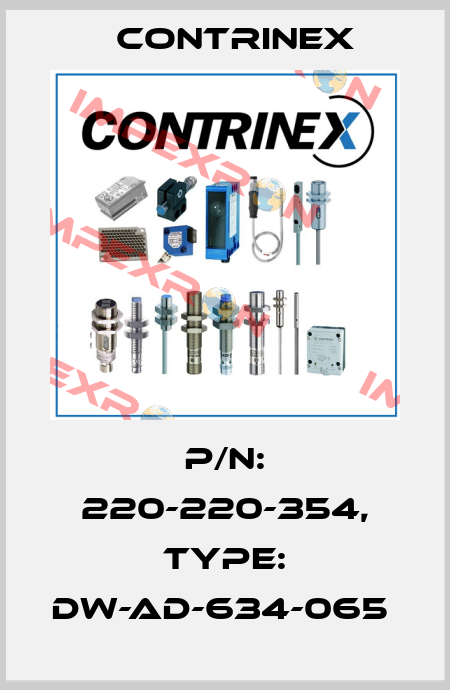 P/N: 220-220-354, Type: DW-AD-634-065  Contrinex