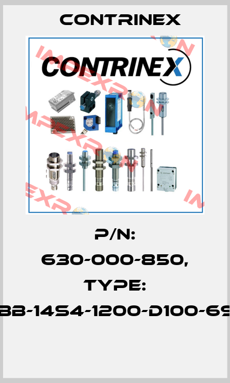 P/N: 630-000-850, Type: YBB-14S4-1200-D100-69K  Contrinex