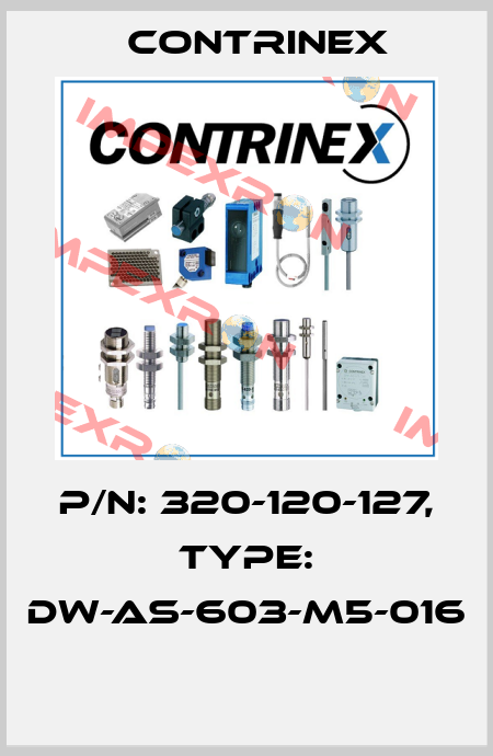 P/N: 320-120-127, Type: DW-AS-603-M5-016  Contrinex