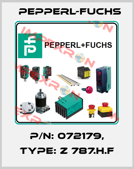 p/n: 072179, Type: Z 787.H.F Pepperl-Fuchs