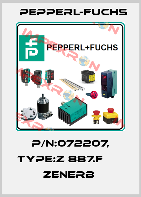 P/N:072207, Type:Z 887.F                 Zenerb  Pepperl-Fuchs