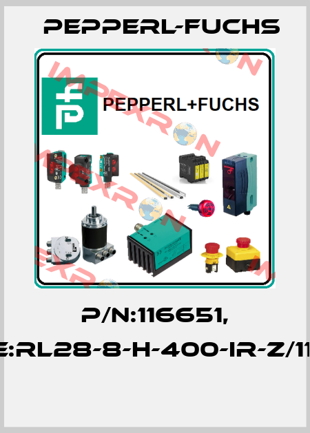 P/N:116651, Type:RL28-8-H-400-IR-Z/110/116  Pepperl-Fuchs