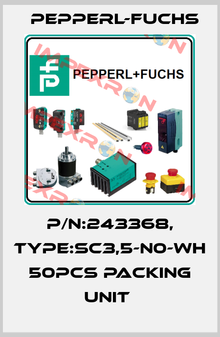 P/N:243368, Type:SC3,5-N0-WH 50pcs packing unit  Pepperl-Fuchs
