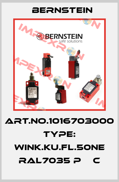 Art.No.1016703000 Type: WINK.KU.FL.50NE RAL7035 P    C Bernstein