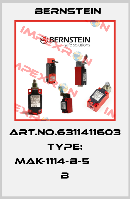 Art.No.6311411603 Type: MAK-1114-B-5                 B Bernstein