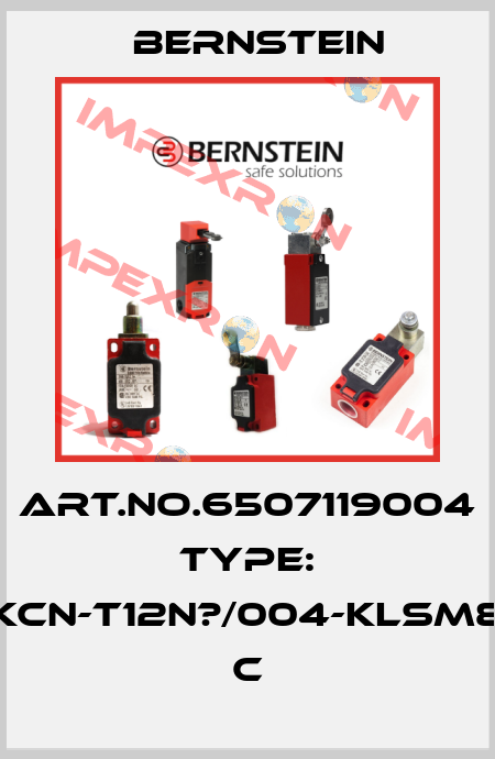 Art.No.6507119004 Type: KCN-T12N?/004-KLSM8          C Bernstein
