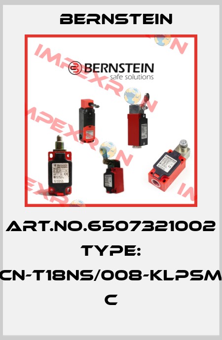 Art.No.6507321002 Type: KCN-T18NS/008-KLPSM8         C Bernstein