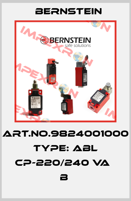 Art.No.9824001000 Type: ABL CP-220/240 VA            B  Bernstein