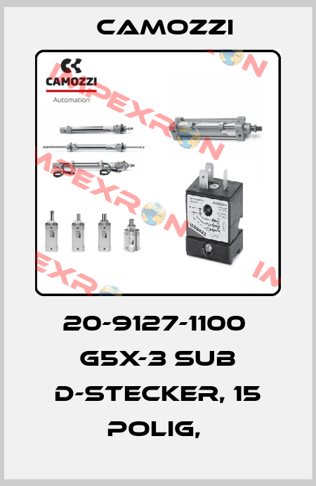 20-9127-1100  G5X-3 SUB D-STECKER, 15 POLIG,  Camozzi